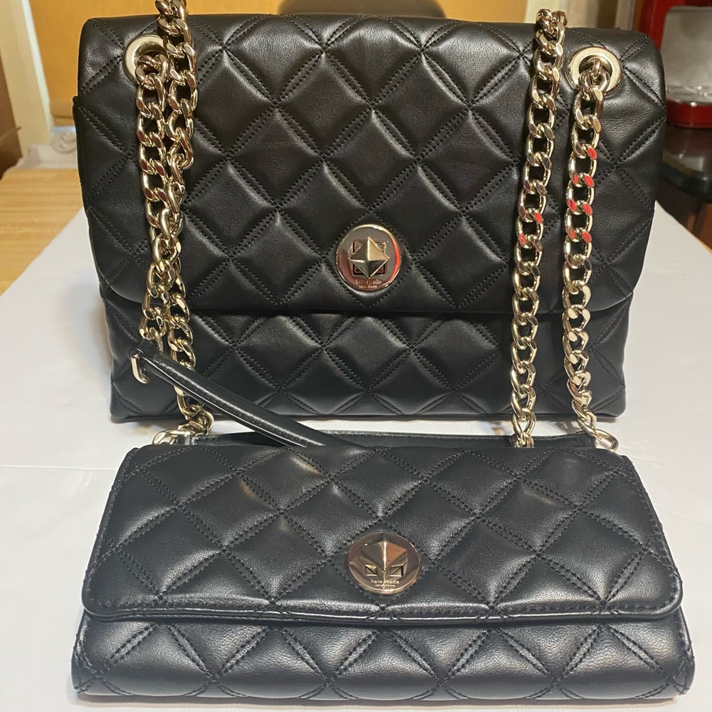Kate Spade Natalia Quilted Bag/Wallet Set
